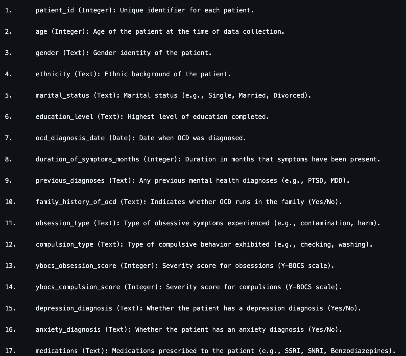 Database Structure